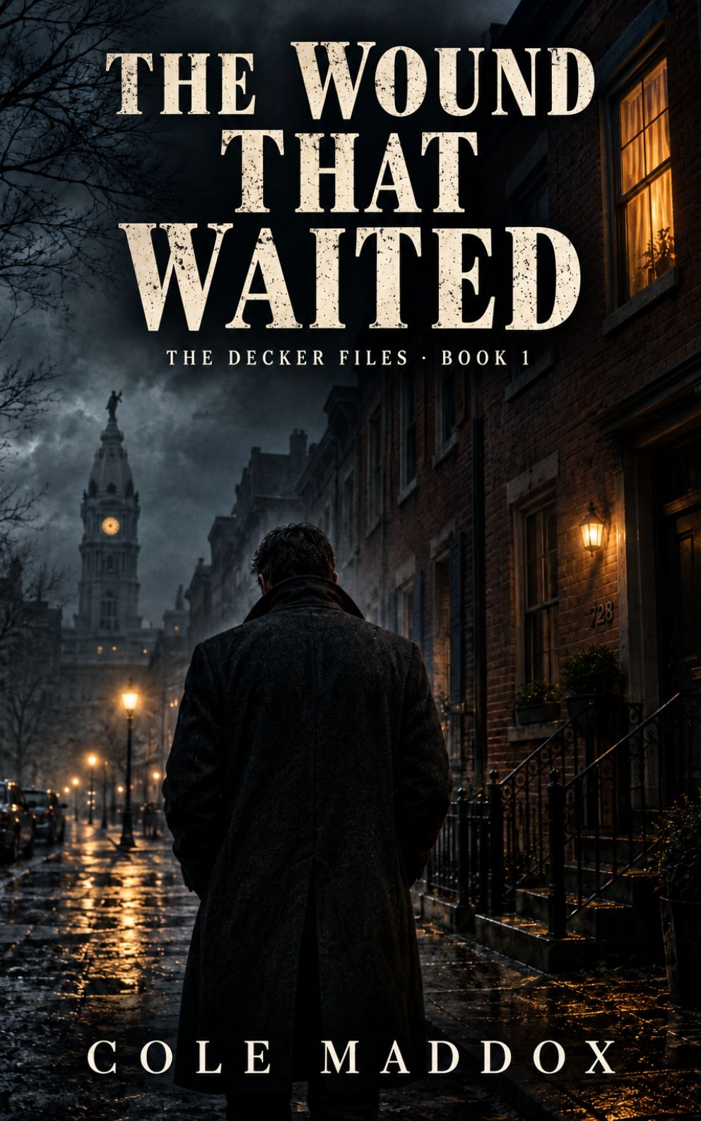 Cover of The Wound That Waited, the first Decker Files novel